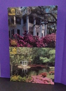 2 NEW PUZZLES - Golden Guild 500 Piece SEAVILLE, N.J. & NATCHEZ MANSION - Picture 1 of 11
