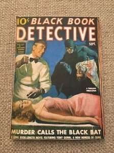 Vintage Book Cover Puzzle Stocking Stuffer Vintage Pulp Black Book Handmade GIFT - Picture 1 of 12