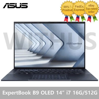 ASUS ExpertBook B9 OLED 14" B9403CVA-KM0312X i7-1355U 16GB/512GB Win11 Laptop - Image 1 of 4