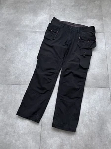 Vintage Helly Hansen Cargo Black Workers Pants 36x32 Mens - Picture 1 of 6