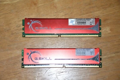 G.Skill PC2-6400 2GB  2x1GB DIMM 800 MHz DDR2 Memory  F2-6400CL5D-2GBNQ - Image 1 of 2