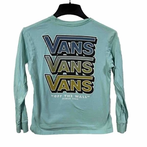 Vans Off the Wall Youth Medium Long Sleeve T-Shirt Skater M Y2K Retro Spellout - Picture 1 of 7