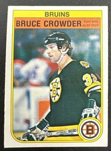 1982-83 O-Pee-Chee OPC Hockey - #9 Bruce Crowder RC - Boston Bruins