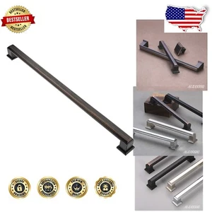 Durable Zinc Cabinet Pulls in Oil Rubbed Bronze - 15 Inch Hole Spacing, 6 Pack - Picture 1 of 8