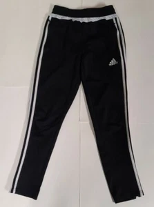 Adidas Youth Climacool Black & White 3 Stripe Zip Sweat Pants Size M and Size L - Picture 1 of 7