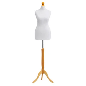 Size 10/12 Female Tailors Dummy White Retail Torso Display Dressmakers Dummy 🔥 - Picture 1 of 10
