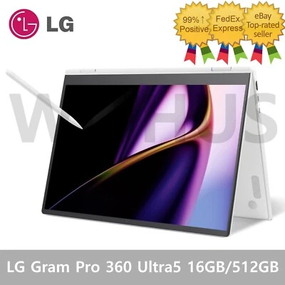 LG Gram Pro 360 16" 16T90SP-KA5HK Ultra5 Intel Arc 16GB/512GB Win11 Laptop - Image 1 of 4