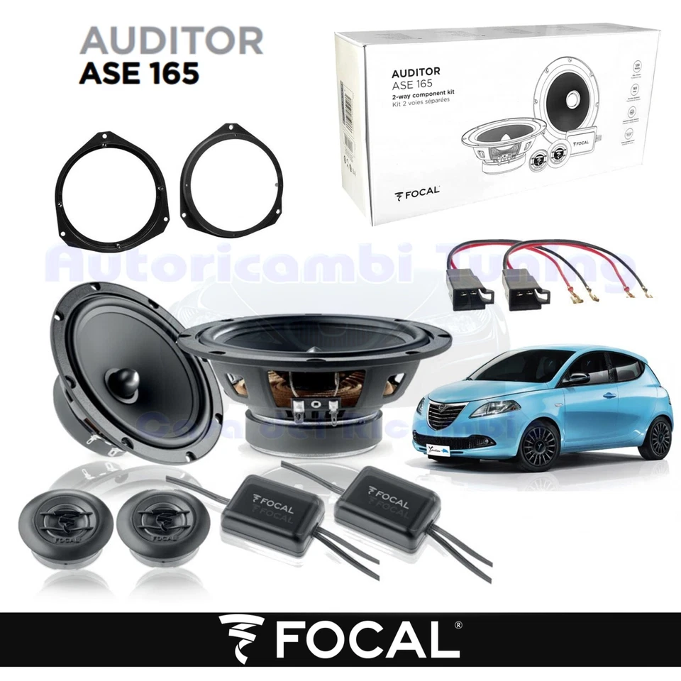 Casse Altoparlanti anteriori 165 FOCAL AUDITOR ASE165 120w per FORD FIESTA 01a08
