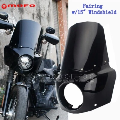 5 3/4" Headlight Fairing Windshield For Harley Sportster 1200 Nightster XL1200N - Image 1 of 4