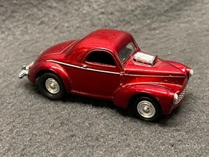 Johnny Lightning 1941 Willys Coupe Gasser 1/64 Chrome Smooth Wheels Rubber Tires - Picture 1 of 7