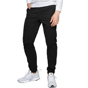 Men's Regular Fit Jogger Pants Stretch Elastic Waist Drawstring with Pockets - Picture 1 of 11