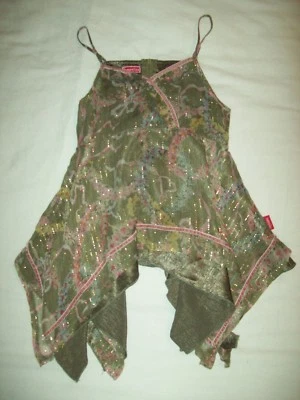 Pampolina 100%Silk  Strappy Waterfall Handkerchief Top Size 122 - Image 1 of 4