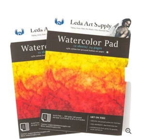 Leda Art Supply Watercolor Pad A4 Hot Press Watercolor Pad Sketchbook - Picture 1 of 2