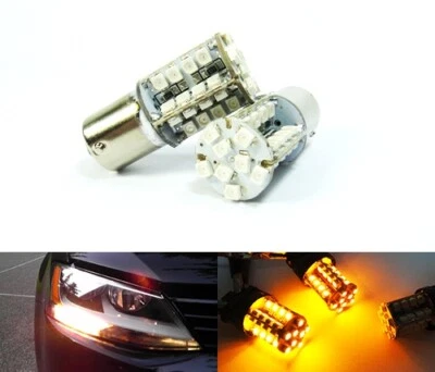 Amber 382 P21W 1156 Bulb 40 SMD LED Sidelight Turn Indicator Tail Stop Light DRL - Image 1 of 4