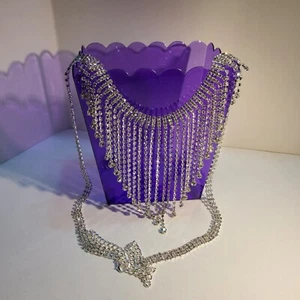 Elegant Intimate Triangle Body Jewely with Adjustable Waist Chain. - Picture 1 of 8