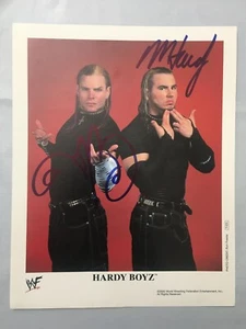 2000 WWF Photo THE HARDY BOYS Signed 8x10 Jeff & Matt Hardy Autograph WWE AEW - Picture 1 of 3