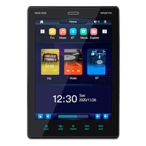 Single 1Din Car Stereo Radio 1080P HD Touch Screen Bluetooth Multimedia Player - Picture 1 of 16