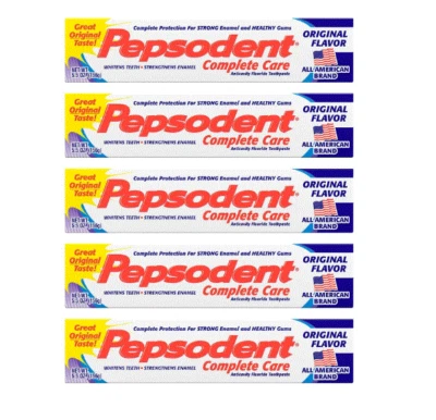 Pepsodents Complete Care Toothpaste, Original Flavor, 5.5 oz (5 Pack) - Image 1 of 2