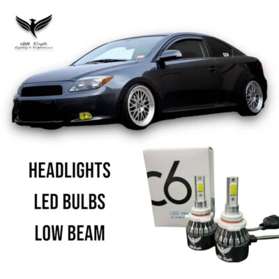 Faros Scion tC 2004-2007 bombillas LED haz bajo 9006 blanco 6500 k 6000 lms Foto 1 de 4