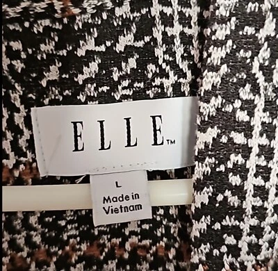 ELLE Plaid Dress Fit and Flare Design Size Large - Image 1 of 4