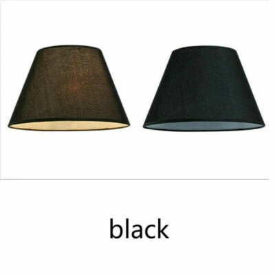 Lino Texturizado Tela Lámpara Pantalla Tambor Mesa Techo Pantalla Luz Cubierta Foto 1 de 4