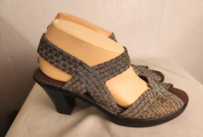 Босоножки женские Bernie Mev BM Lizette золотистые оловянные на каблуках размер 40 #23 - Изображение 1 из 4