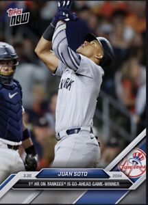 2024 Topps NOW 1st HR On Yankees 3.30.24 JUAN SOTO Digital