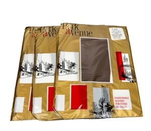Vintage Lot 3 Park Avenue Stockings Pantyhose Thigh High Long Beige FT440 Sz A - Picture 1 of 4