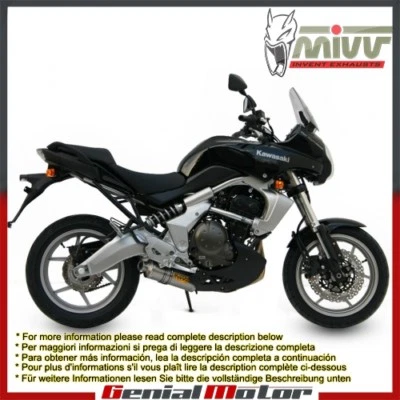 Mivv Exhaust Muffler Oval Titanium for Kawasaki Versys 650 2006 > 2014 - Изображение 1 из 4