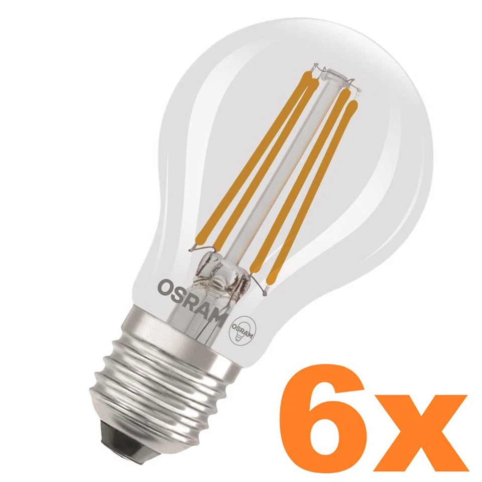 OSRAM E27 LED Lampe Classic Filament 5W wie 75W warmweißes Licht 2700K