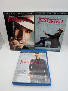Justified Series Blu-Ray Season 1 Dvd Seasons 2 & 3 - Picture 1 of 8