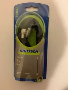 Universal Antennae Lead F Plugs 1.5m High Quality RG6 Quad Shield Connectors  - Picture 1 of 2