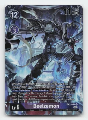 Beelzemon (Alternate Art) Digital Hazard EX2-044 Digimon Card - Image 1 of 2