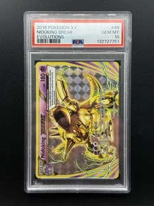Nidoking BREAK 46/108 Evolutions Holo Rare - PSA 10 Gem Mint - Picture 1 of 2