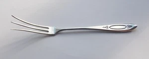VINTAGE COMMUNITY SILVER PLATED PICKLE FORK UNUSUAL SPLAYED TINES - Picture 1 of 8