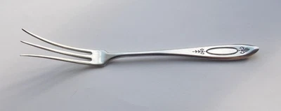 VINTAGE COMMUNITY SILVER PLATED PICKLE FORK UNUSUAL SPLAYED TINES - Image 1 of 4