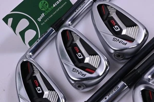 Ping G410 Irons / 5-PW+GW / Black Dot / Regular Flex Ping Alta CB Red AWT - Picture 1 of 7