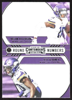 8185G 2020 Contenders #RN-JG Justin Jefferson / Jeff Gladney Round Numbers - Image 1 of 2