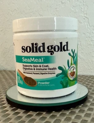 Lote de 2 marinas de oro macizo para perros y gatos - suplemento de algas sin granos 5 oz Foto 1 de 3