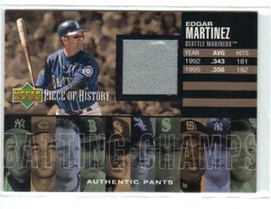 2002 Upper Deck Piece of History "Batting Champs" Edgar Martinez *A.P. - Picture 1 of 1
