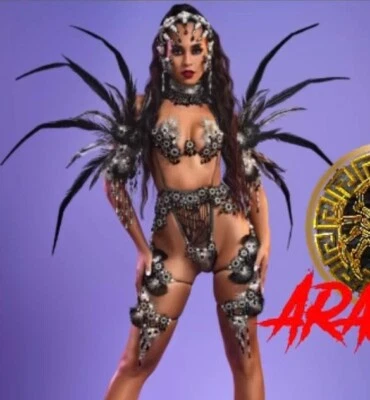 Mardi Gras Masquerade Mask with Beads Costume Cosplay Carnival Mask Samba Brazil - Image 1 of 4