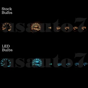 Quadro strumenti cruscotto KIT LUCI LED BLU GHIACCIO ACQUA per Jeep Wrangler YJ 87-95 - Foto 1 di 3