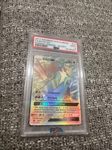 PSA 9 2017 Pokemon ENTEI GX Rainbow SECRET #74 Shining Legends MINT Centered - Picture 1 of 1