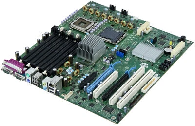 DELL 0RW203 2x LGA771 8x DDR2 PCIe PCI SYSTEM BOARD FÜR T5400  - Bild 1 von 2
