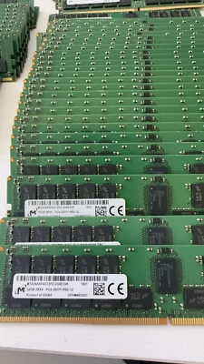 MTA36ASF4G72PZ-2G9E2 Micron 32GB 2RX4 PC4-2933Y ECC REG RDIMM MEMORY - Image 1 of 2