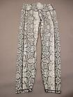 Ouges Size M Womens Gray Snakeskin High Rise Performance Ankle Leggings T497
