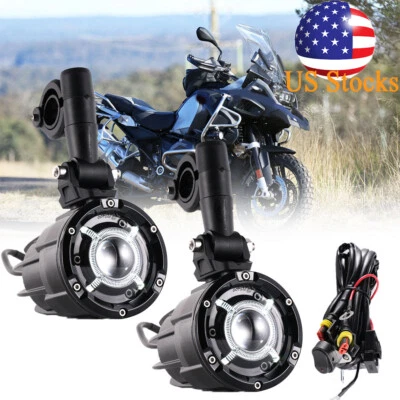 Conjunto de luces antiniebla LED auxiliares para BMW R1250GS/R1200GS luz de circulación diurna Foto 1 de 4