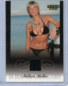 TRAJE DE BAÑO SI MELISSA KELLER 2012 DEPORTIVO ILUSTRADO #MK/M NEGRO TARJETA RELIQUIA BIKINI - Imagen 1 de 2