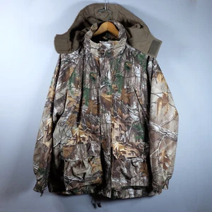 Cabela’s Realtree Camo DryPlus Hunting Parka Hooded Jacket Men’s Size Large - Picture 1 of 13