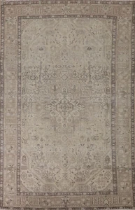 Distressed Wool traditioneller halbantiker Teppich 6x10 handgeknüpft für Wohnzimmer - Bild 1 von 21